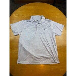 Simply Southern Outfitters Mens XXL‎ Polo Shirt Purple White Striped Performance